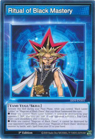1st Edition, Common, Skill, Speed Duel: Match of the Millennium, Yami yugi Ritual of Black Mastery [SS04-ENS01] Common - Trading Card World