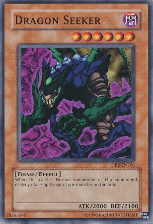 Common, Dark, Dark Beginning 2, Effect Monster, Fiend, Unlimited Dragon Seeker [DB2-EN101] Common - Trading Card World