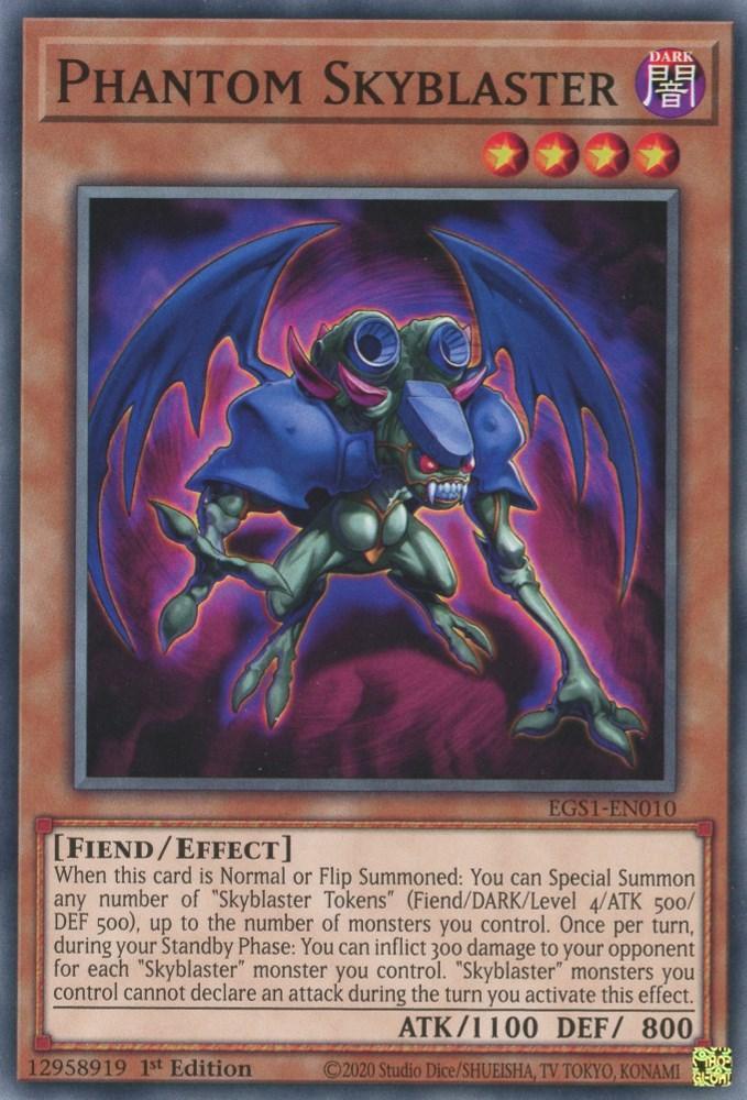 Common, Dark, Effect Monster, Egyptian God Deck: Slifer the Sky Dragon Unlimited, Fiend, Unlimited Phantom Skyblaster [EGS1-EN010] Common - Trading Card World