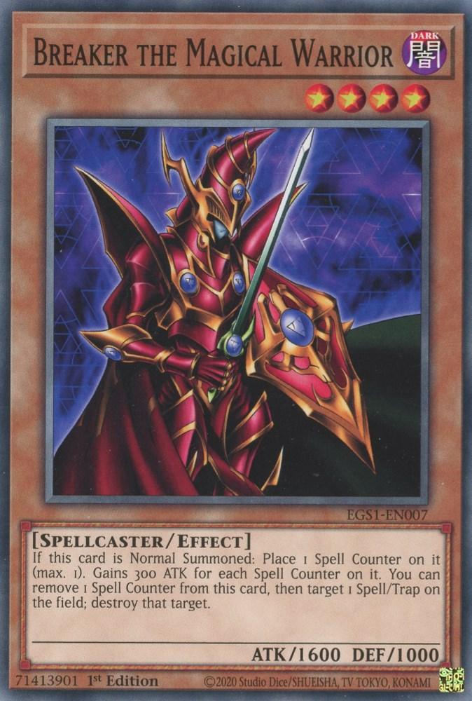 Common, Dark, Effect Monster, Egyptian God Deck: Slifer the Sky Dragon Unlimited, Spellcaster, Unlimited Breaker the Magical Warrior [EGS1-EN007] Common - Trading Card World