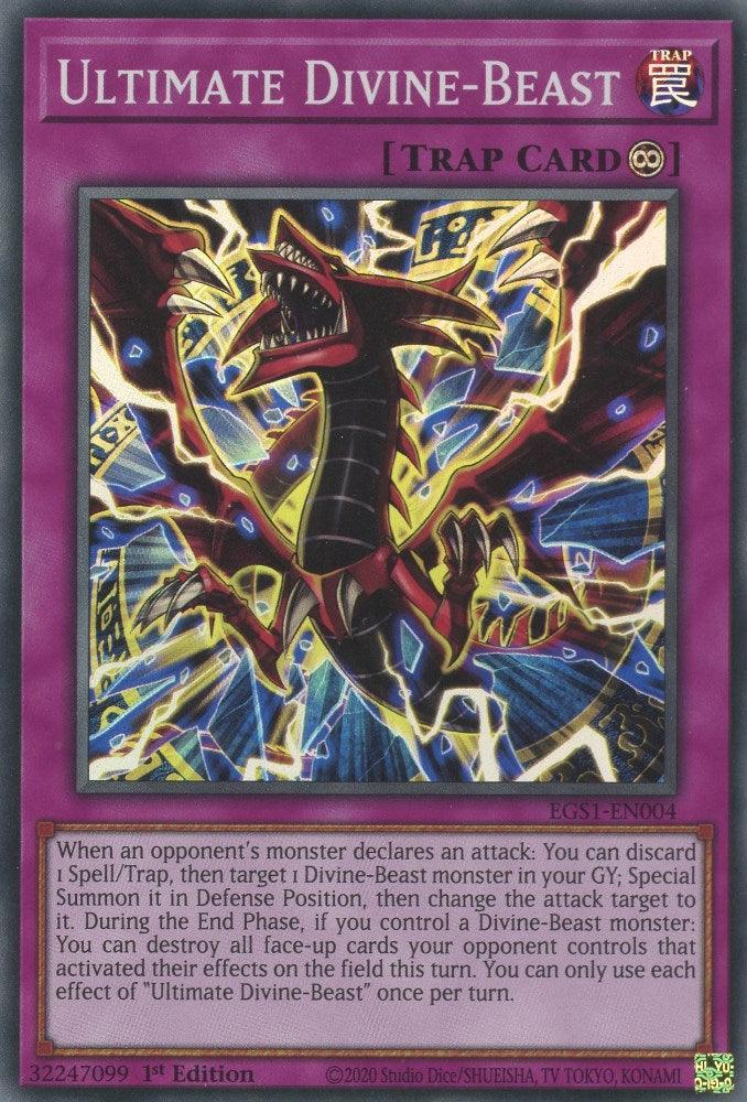 Continuous Trap, Egyptian God Deck: Slifer the Sky Dragon Unlimited, Super Rare, Trap, Unlimited Ultimate Divine-Beast [EGS1-EN004] Super Rare - Trading Card World