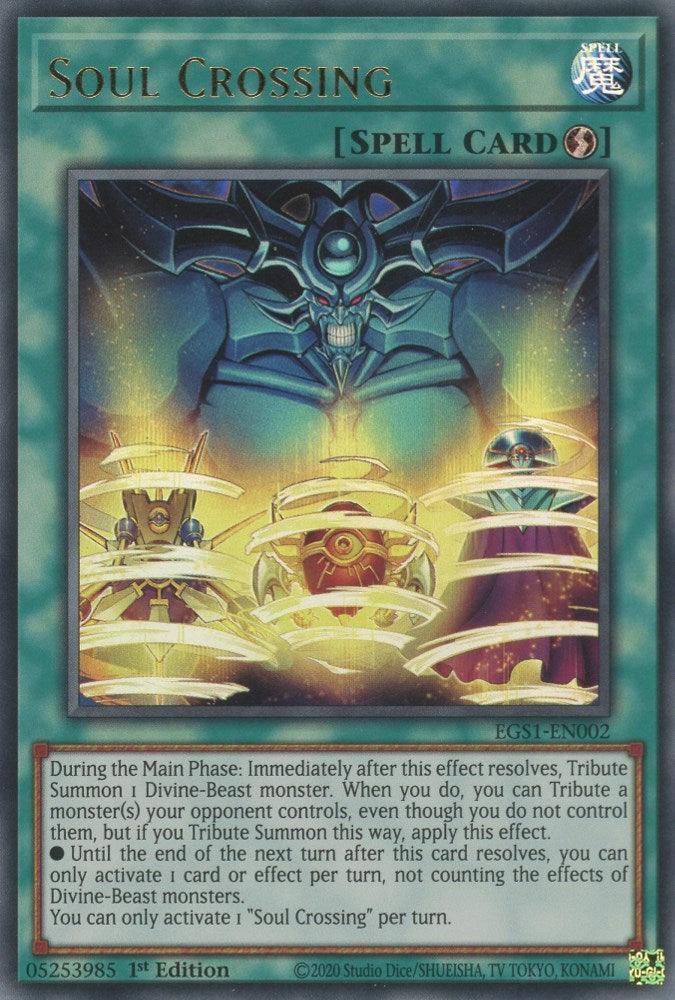Egyptian God Deck: Slifer the Sky Dragon Unlimited, Quick-Play Spell, Spell, Ultra Rare, Unlimited Soul Crossing [EGS1-EN002] Ultra Rare - Trading Card World