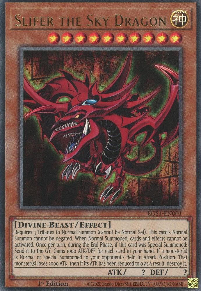 Divine, Divine-Beast, Effect Monster, Egyptian God Deck: Slifer the Sky Dragon Unlimited, Ultra Rare, Unlimited Slifer the Sky Dragon [EGS1-EN001] Ultra Rare - Trading Card World