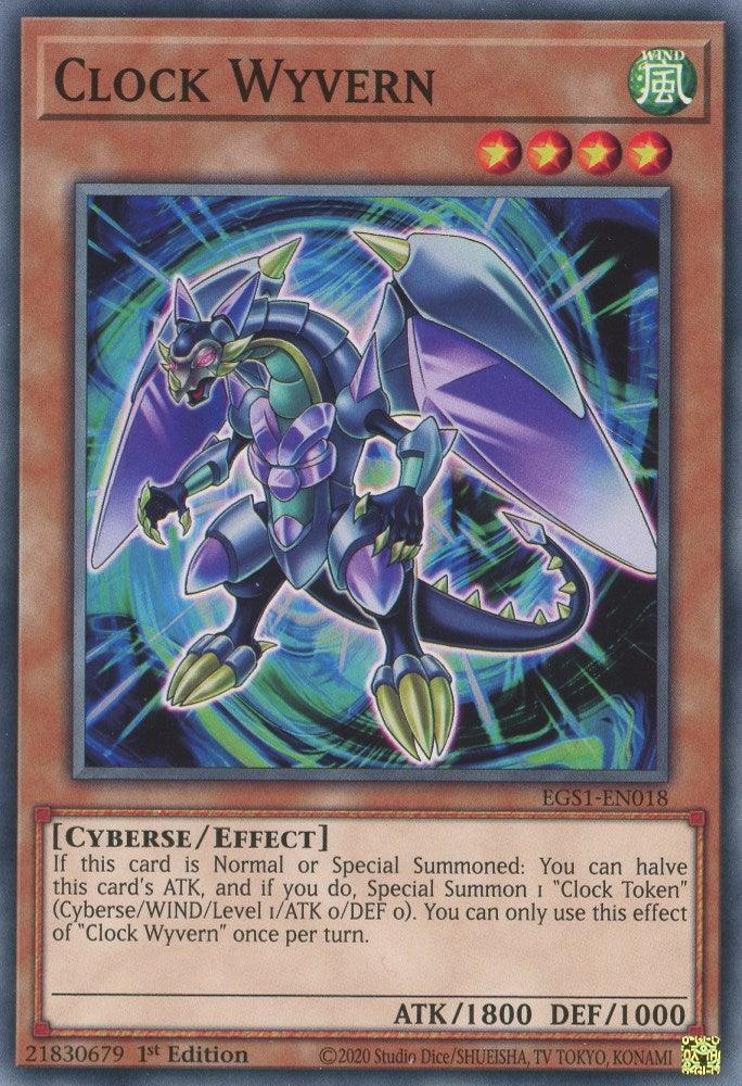Common, Cyberse, Effect Monster, Egyptian God Deck: Slifer the Sky Dragon Unlimited, Unlimited, Wind Clock Wyvern [EGS1-EN018] Common - Trading Card World