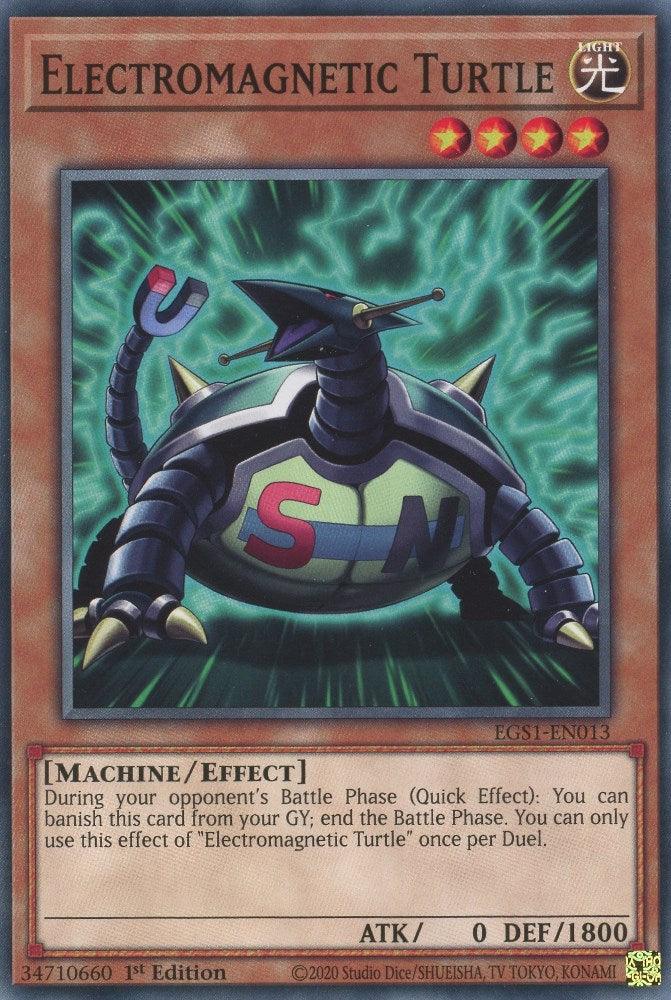 Common, Effect Monster, Egyptian God Deck: Slifer the Sky Dragon Unlimited, Light, Machine, Unlimited Electromagnetic Turtle [EGS1-EN013] Common - Trading Card World