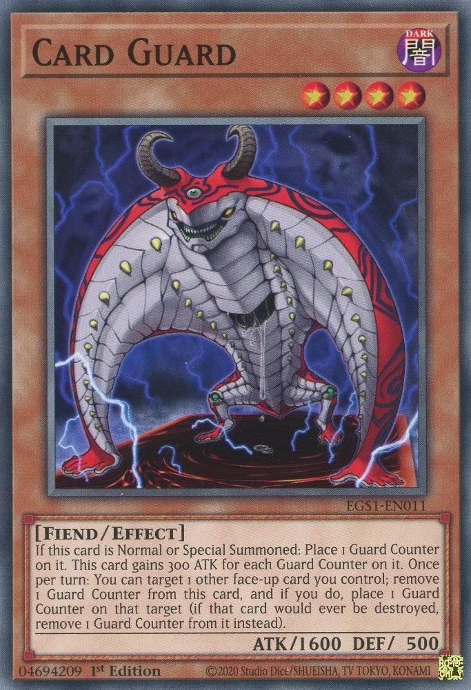 Common, Dark, Effect Monster, Egyptian God Deck: Slifer the Sky Dragon Unlimited, Fiend, Unlimited Card Guard [EGS1-EN011] Common - Trading Card World
