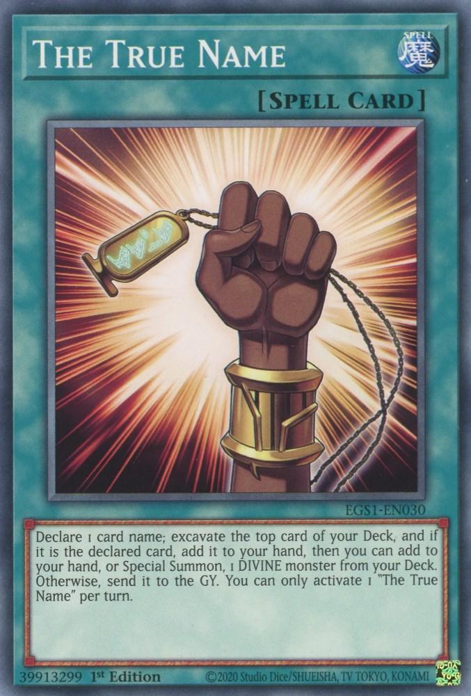 Common, Egyptian God Deck: Slifer the Sky Dragon Unlimited, Normal Spell, Spell, Unlimited The True Name [EGS1-EN030] Common - Trading Card World