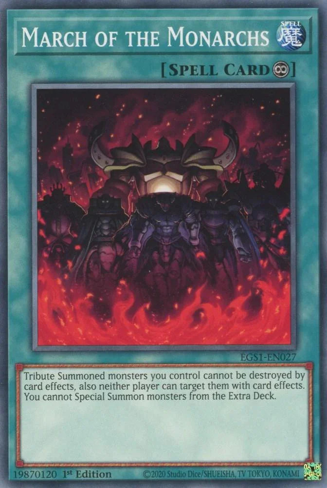 Common, Continuous Spell, Egyptian God Deck: Slifer the Sky Dragon Unlimited, Spell, Unlimited March of the Monarchs [EGS1-EN027] Common - Trading Card World
