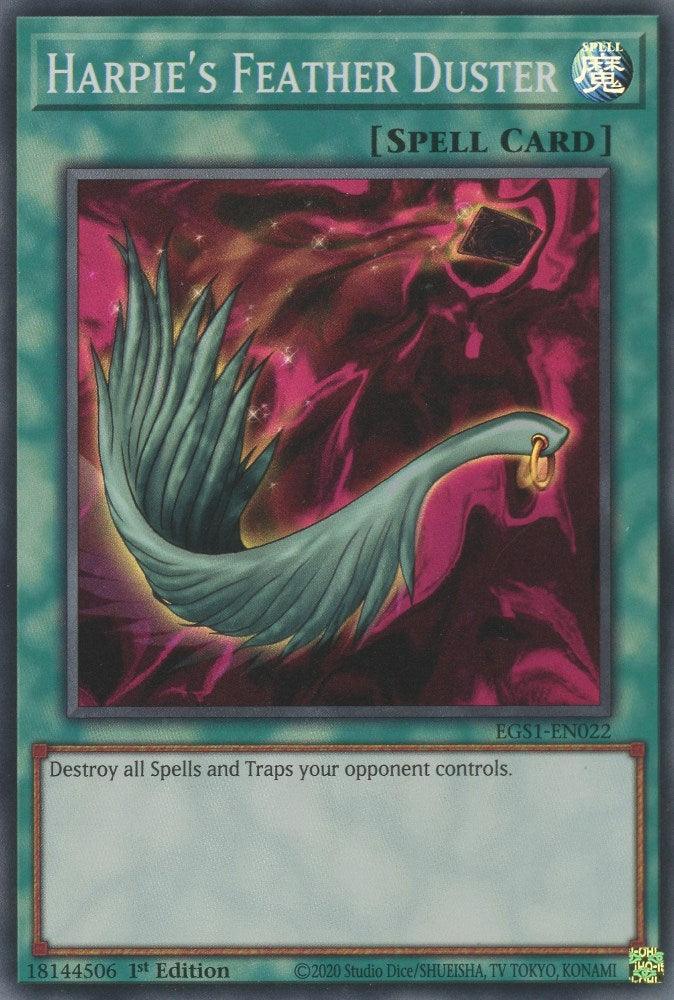 Egyptian God Deck: Slifer the Sky Dragon Unlimited, Normal Spell, Spell, Super Rare, Unlimited Harpie's Feather Duster [EGS1-EN022] Super Rare - Trading Card World