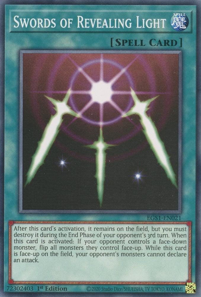 Common, Egyptian God Deck: Slifer the Sky Dragon Unlimited, Normal Spell, Spell, Unlimited Swords of Revealing Light [EGS1-EN021] Common - Trading Card World