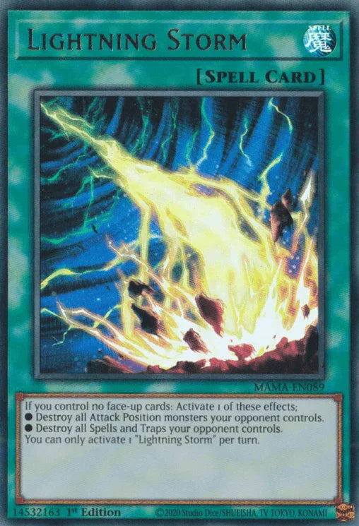 1st Edition, Magnificent Mavens, Normal Spell, Spell, Ultra Rare Lightning Storm [MAMA-EN089] Ultra Rare - Trading Card World