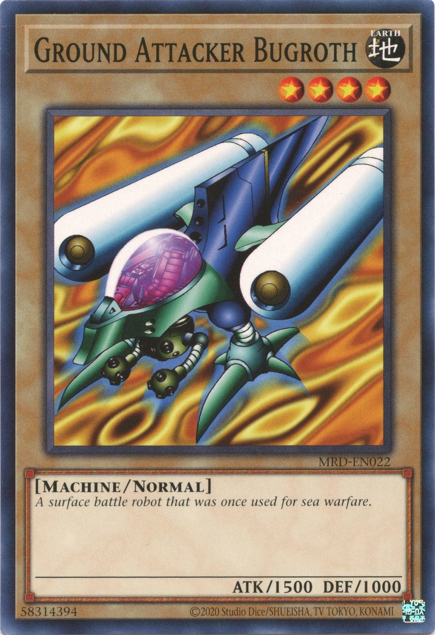 Common, Earth, Machine, Metal Raiders (25th Anniversary Edition), Normal Monster, Unlimited Ground Attacker Bugroth (25th Anniversary) [MRD-EN022] Common - Trading Card World