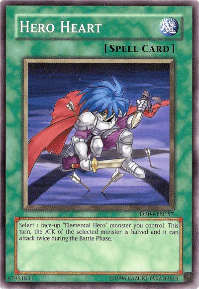 Common, Dark Revelation Volume 4, Normal Spell, Spell, Unlimited Hero Heart [DR04-EN157] Common - Trading Card World