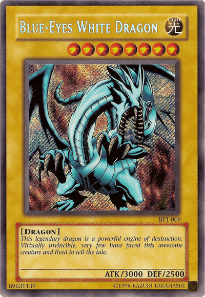 2003 Collectors Tin, Dragon, Light, Limited, Normal Monster, Secret Rare Blue-Eyes White Dragon [BPT-009] Secret Rare - Trading Card World