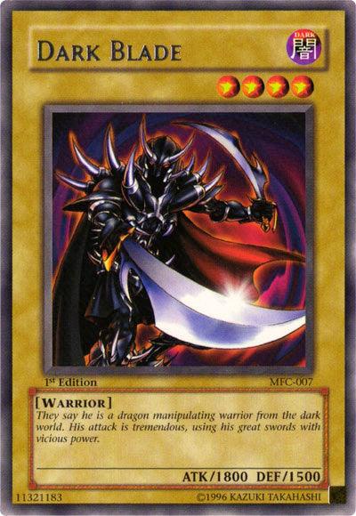 1st Edition, Dark, Magician's Force, Normal Monster, Rare, Unlimited, Warrior Dark Blade [MFC-007] Rare - Trading Card World