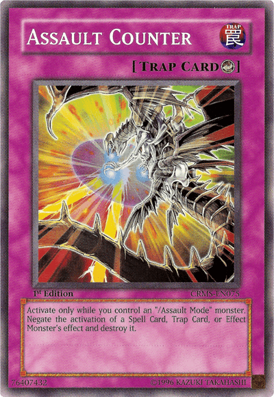 1st Edition, Common, Counter Trap, Crimson Crisis, Trap, Unlimited Assault Counter [CRMS-EN075] Common - Trading Card World