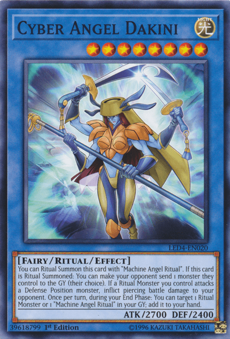 1st Edition, Common, Fairy, Legendary Duelists: Sisters of the Rose, Light, Ritual/Effect Monster Cyber Angel Dakini [LED4-EN020] Common - Trading Card World