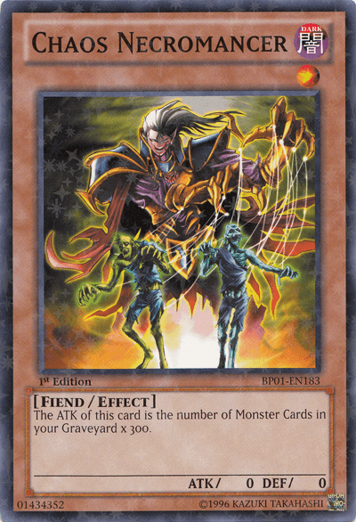1st Edition, Battle Pack: Epic Dawn, Dark, Effect Monster, Fiend, Starfoil Rare, Unlimited Chaos Necromancer [BP01-EN183] Starfoil Rare - Trading Card World