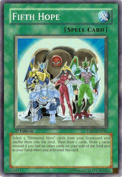 1st Edition, Normal Spell, Spell, Super Rare, Tactical Evolution, Unlimited Fifth Hope [TAEV-EN045] Super Rare - Trading Card World
