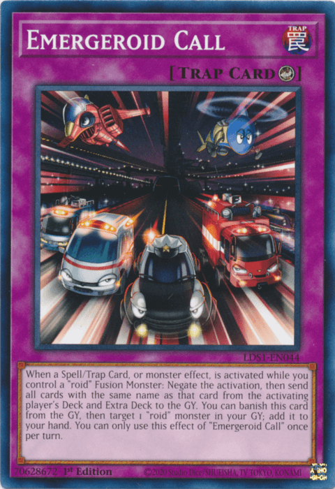 1st Edition, Common, Counter Trap, Legendary Duelists: Season 1, Trap Emergeroid Call [LDS1-EN044] Common - Trading Card World