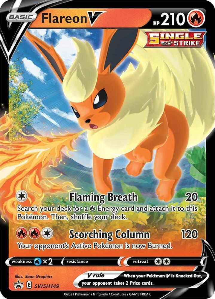 Sword & Shield: Black Star Promos Flareon V (SWSH149) [Sword & Shield: Black Star Promos] - Trading Card World