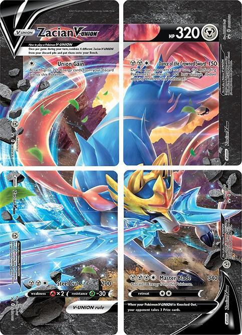 Sword & Shield: Black Star Promos Zacian V-Union (Set of 4) [Sword & Shield: Black Star Promos] - Trading Card World