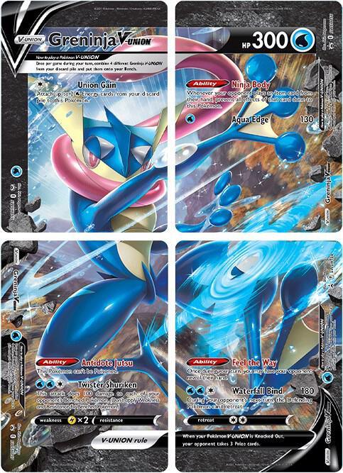 Sword & Shield: Black Star Promos Greninja V-Union (Set of 4) [Sword & Shield: Black Star Promos] - Trading Card World
