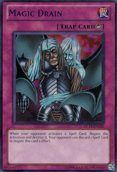 Counter Trap, Duelist League Promo, Rare, Trap, Unlimited Magic Drain (Blue) [DL13-EN020] Rare - Trading Card World