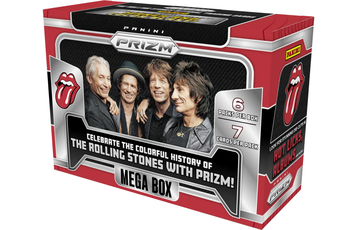 2025 Panini Prizm The Rolling Stones Trading Card Box - Hobby Mega Box