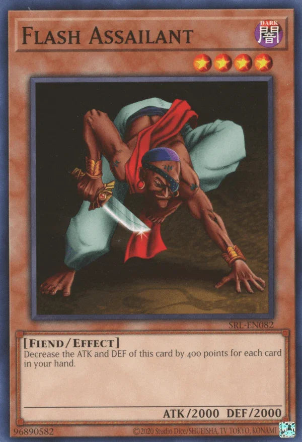 Common, Dark, Effect Monster, Fiend, Spell Ruler, Unlimited Flash Assailant [SRL-EN082] Common - Trading Card World
