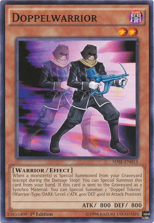 1st Edition, Common, Dark, Effect Monster, Structure Deck: Synchron Extreme, Warrior Doppelwarrior [SDSE-EN013] Common - Trading Card World