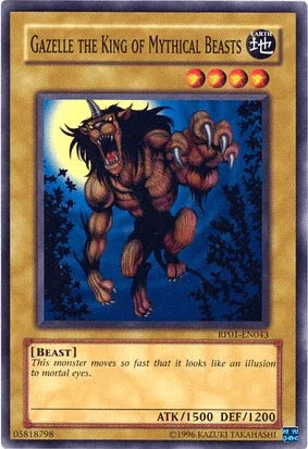 Beast, Common, Earth, Normal Monster, Retro Pack 1, Unlimited Gazelle the King of Mythical Beasts [RP01-EN043] Common - Trading Card World