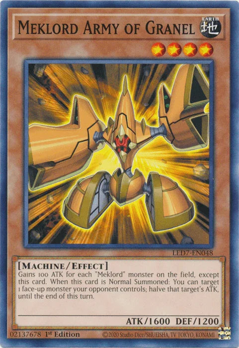 1st Edition, Common, Earth, Effect Monster, Legendary Duelists: Rage of Ra, Machine, Unlimited Meklord Army of Granel [LED7-EN048] Common - Trading Card World