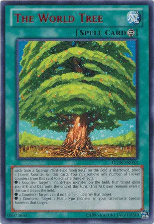 Continuous Spell, Duelist League Promo, Rare, Spell, Unlimited The World Tree (Red) [DL18-EN012] Rare - Trading Card World