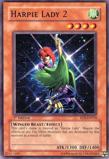 1st Edition, Common, Effect Monster, Rise of Destiny, Unlimited, Wind, Winged Beast Harpie Lady 2 [RDS-EN018] Common - Trading Card World