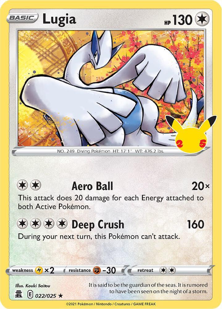 Celebrations: 25th Anniversary Lugia (022/025) [Celebrations: 25th Anniversary] - Trading Card World