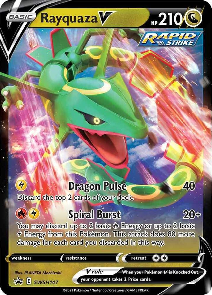 Sword & Shield: Black Star Promos, SWSH147 Rayquaza V (SWSH147) [Sword & Shield: Black Star Promos] - Trading Card World