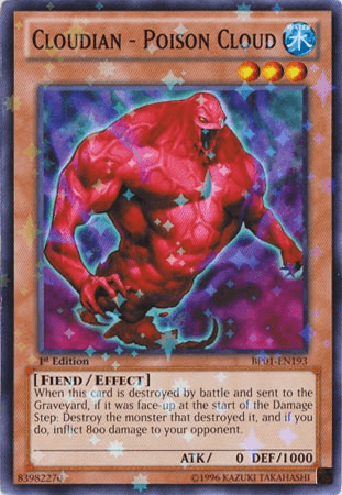 1st Edition, Battle Pack: Epic Dawn, Effect Monster, Fiend, Starfoil Rare, Unlimited, Water Cloudian - Poison Cloud [BP01-EN193] Starfoil Rare - Trading Card World