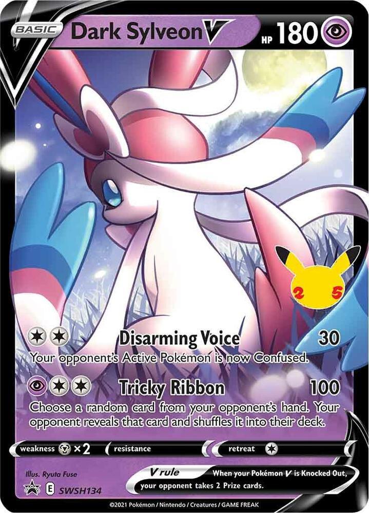 Sword & Shield: Black Star Promos Dark Sylveon V (SWSH134) (Celebrations) [Sword & Shield: Black Star Promos] - Trading Card World