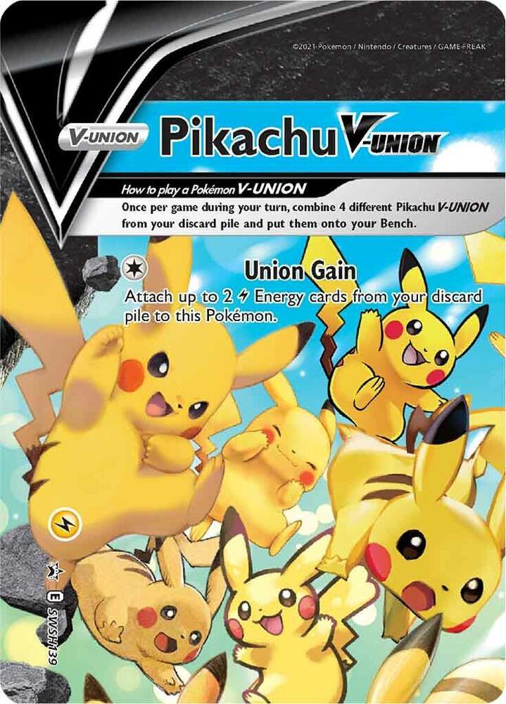 Promo, Sword & Shield: Black Star Promos, SWSH139 Pikachu V-UNION (SWSH139) (Celebrations) [Sword & Shield: Black Star Promos] - Trading Card World