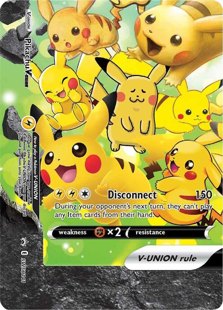 Promo, Sword & Shield: Black Star Promos, SWSH141 Pikachu V-UNION (SWSH141) (Celebrations) [Sword & Shield: Black Star Promos] - Trading Card World