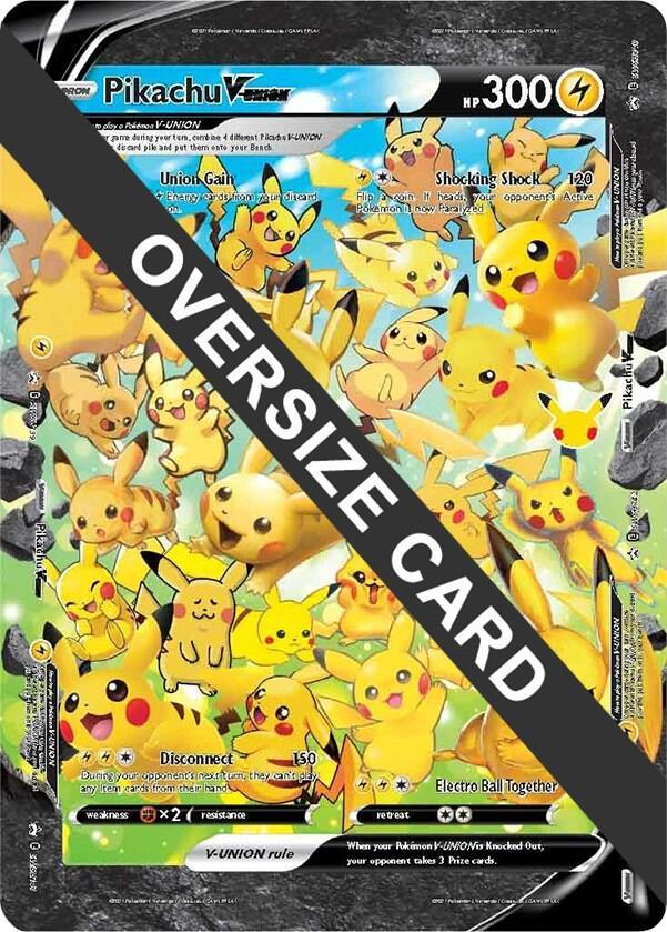 Promo, Sword & Shield: Black Star Promos Pikachu V-UNION (Jumbo Card) [Sword & Shield: Black Star Promos] - Trading Card World