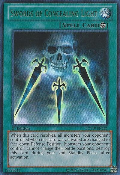 1st Edition, Continuous Spell, Legendary Collection 3: Yugi's World, Spell, Ultra Rare, Unlimited Swords of Concealing Light [LCYW-EN281] Ultra Rare - Trading Card World