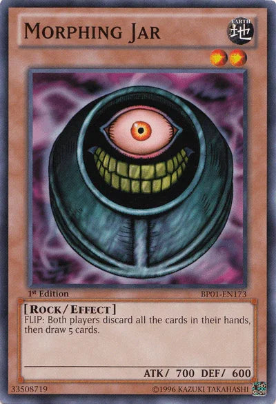 1st Edition, Battle Pack: Epic Dawn, Common, Earth, Effect Monster, Rock, Unlimited Morphing Jar [BP01-EN173] Common - Trading Card World