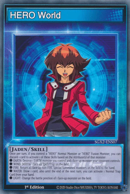 1st Edition, Common, Skill Card, Speed Duel GX: Midterm Paradox HERO World [SGX2-ENS07] Common - Trading Card World