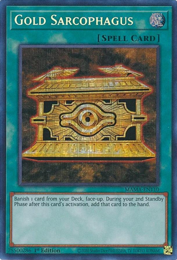 1st Edition, Magnificent Mavens, Normal Spell, Secret Pharaoh's Rare, Spell Gold Sarcophagus [MAMA-EN110] Secret Pharaoh's Rare - Trading Card World