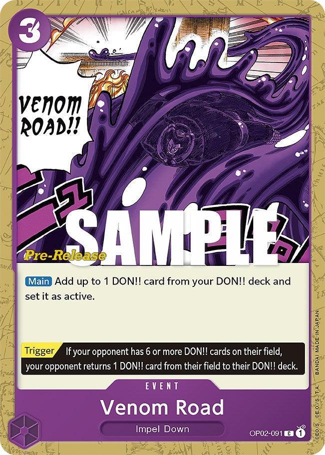 Common, Event, Impel Down, Paramount War, Paramount War Pre-Release Cards Venom Road [Paramount War Pre-Release Cards] - Trading Card World