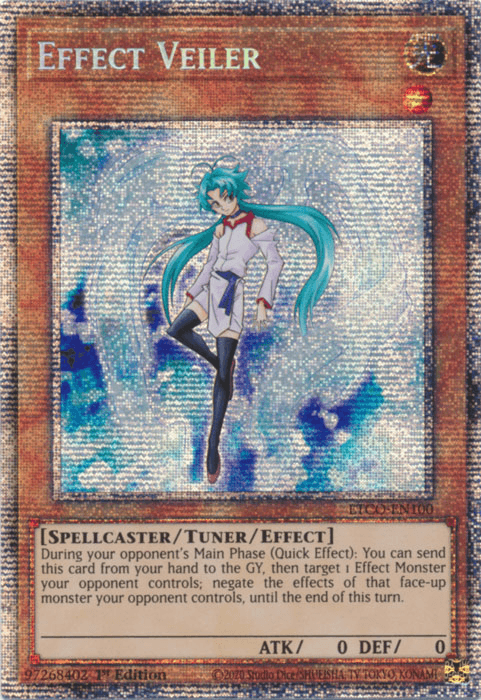 1st Edition, Eternity Code, Light, Spellcaster, Starlight Rare, Tuner/Effect Monster Effect Veiler [ETCO-EN100] Starlight Rare - Trading Card World