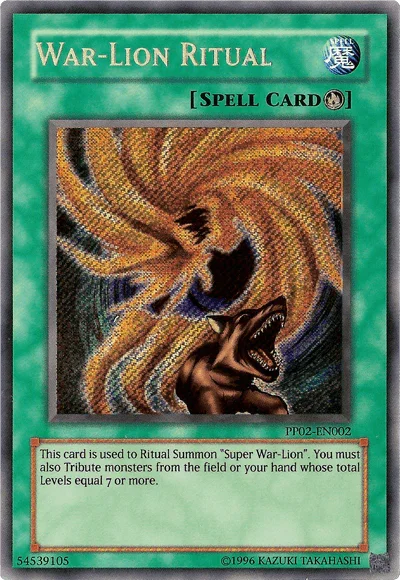 Premium Pack 2, Ritual Spell, Secret Rare, Spell, Unlimited War-Lion Ritual [PP02-EN002] Secret Rare - Trading Card World