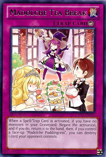 1st Edition, Counter Trap, Rare, Return of the Duelist, Trap, Unlimited Madolche Tea Break [REDU-EN072] Rare - Trading Card World